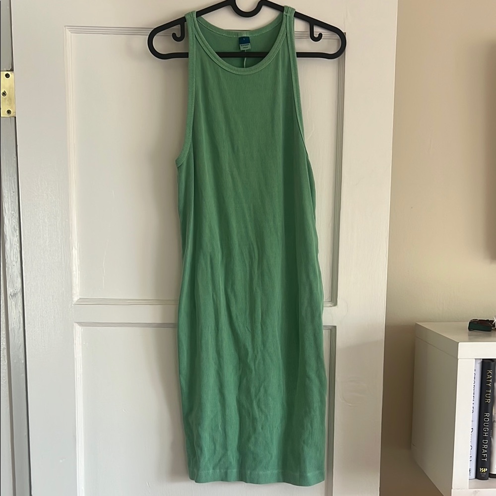 Old Navy Sleeveless Green Midi Dress